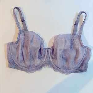 VICTORIA’S SECRET 36DD Inlined Demi Elegant Underwire Bra in Lavender/Gray